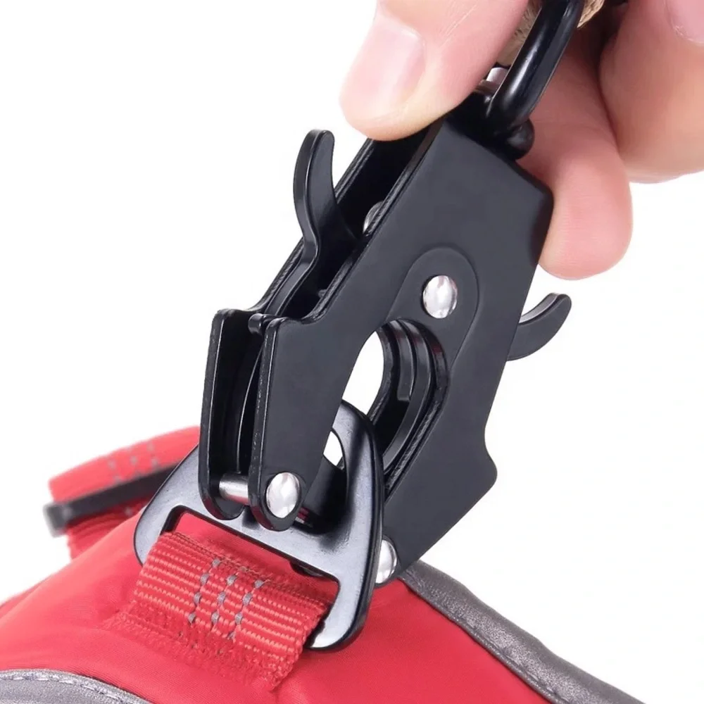 New High Quality Tactical Dog Leash Car Seat Belt Double Handle Lead Heavy Duty